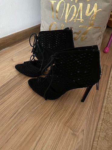foot patch: Босоножки, 38, Zara, Новый, цвет - Черный, Платная доставка, Самовывоз — 3