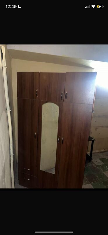шкаф для стиральной машины в ванной: Гардеробный шкаф, Б/у, 5 дверей, Распашной