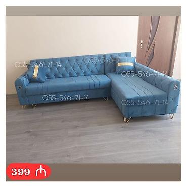 Künc divan, Qonaq otağı üçün, Vеlur parça, Bazalı, Açılan lalafo.az -da Künc divan, Qonaq otağı üçün, Vеlur parça, Bazalı, Açılan