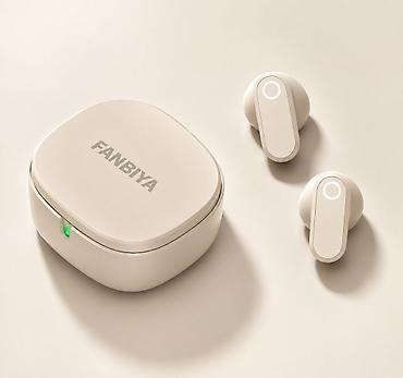 dji mic mini 2: Беспроводные наушники FANBIYA с зарядным кейсом - Форм-фактор: TWS — 1