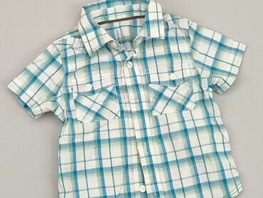 kurtka zimowa dla chłopca: Shirt 1.5-2 years, condition - Very good, pattern - Cell, color - Blue