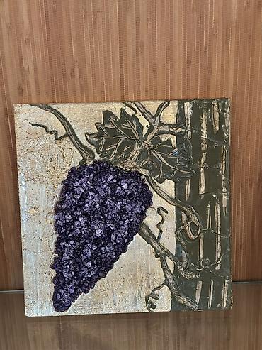 uz sekiller: Thein art -dan– “Üzüm salxımı” mövzusu - Texnika: qarışıq — 3