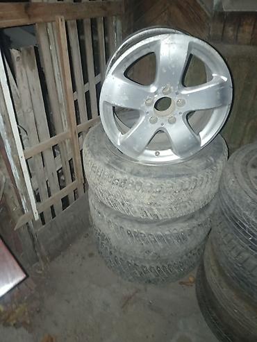 Колеса в сборе 215 / 60 / R 16, Зимняя шипованная, Б/у, Комплект, Легковые, Литые, отверстий - 5