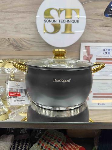 argb controller: Кастрюля HausRoland с крышкой - Материал: нержавеющая сталь внутри — 1