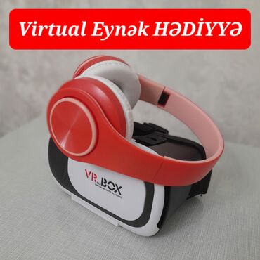 Mobil telefonlar üçün digər aksesuarlar: Virtual eynək HƏDİYYƏ🥳 VR rejim olan bütün telefonlara uyğundur✅ 10-12