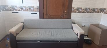мягкая мебель диван: Диван-кровать, цвет - Серый, Б/у