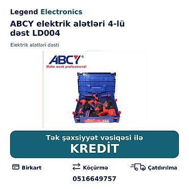 desmal sixan: Elan başlığı: ABCY elektrik alətləri 4-lü dəst LD004 Elan mətni: ABCY — 1