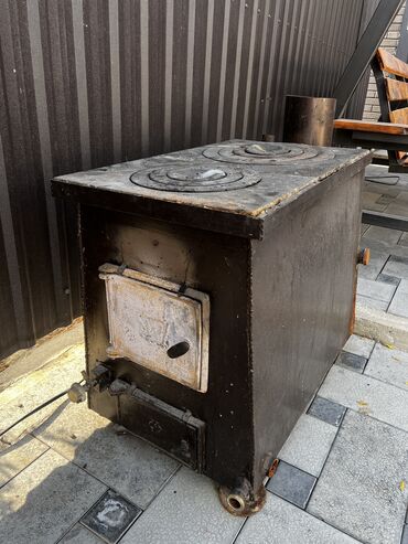 газ сокулук: Печка котел сатылат 200м2 Абалы жакшы Тен, газ, комур менен иштейт