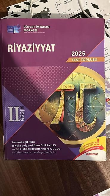 guven informatika test pdf: Məhsul: Riyaziyyat 2025 – Test Toplusu (II hissə) Xüsusiyyətlər: - — 1