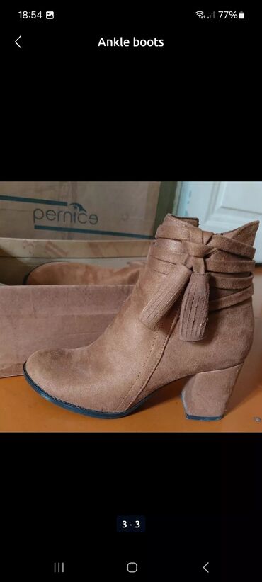 Opel: Pernice qadın qısa çəkmələri - Model: ankle boots - Rəng