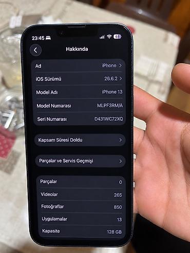 Mobil telefonlar: IPhone 13, 128 GB, Göy, Face ID — 2
