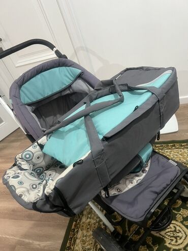 Коляски: Коляска, цвет - Голубой, Б/у — 8