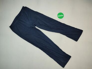 Spodnie, XL (EU 42), wzór - Jednolity kolor, kolor - Niebieski