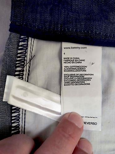 Pantalone: Tommy Hilfiger pamučne tri četvrt ženske pantalone Prelepe superiorne — 11
