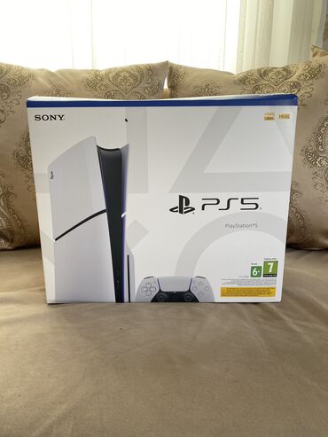 PS5 (Sony PlayStation 5): Teze upakovka Playstation 5 slim 1 TB yaddas 1 il resmi zemanet