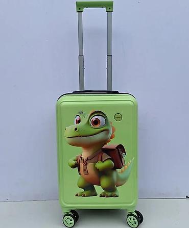 Rančevi, torbe i koferi: Dečiji koferi – set od 2 komada, zeleni, sa motivom malenog — 7