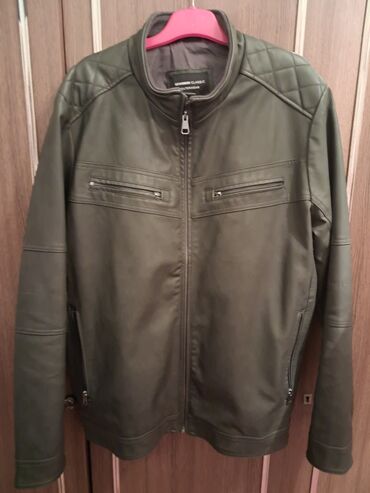 qara cins pencekler: Kurtka, Dəri, Payız, Lc Waikiki, XL (EU 42)