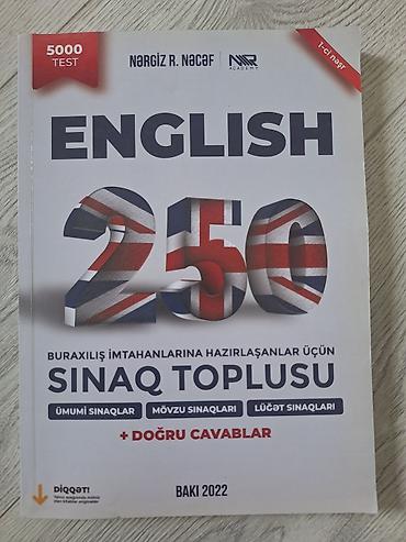 Testlər: Məhsul: “ENGLISH 250 – Buraxılış imtahanlarına hazırlaşanlar üçün — 1