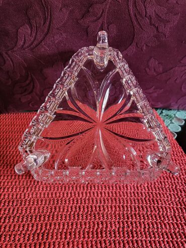 Ostalo posuđe: Bombonijera nova,kristal Zajecar 70te. Bombonijera kristalled — 20