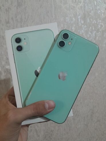 iphone dubai qiymetleri: IPhone 11, 64 GB, Yaşıl, Face ID