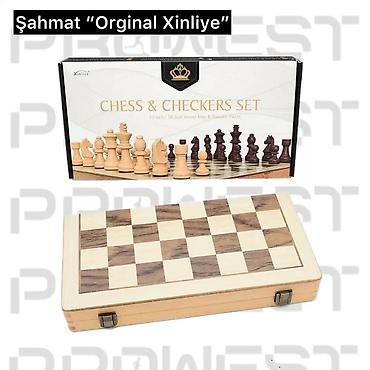 Şahmatlar: 📌 Görsəldəki məhsul — “Xinliye CHESS & CHECKERS SET” adlı şahmat — 1