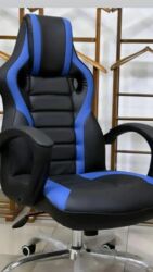 Ofis və oyun kresloları: Yeni, Təkərli, Qolları tənzimlənir, Dəri — 3