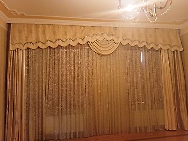 Pərdə və tüllər: Pərdə və tül dəstləri - Klassik dizaynlı pərdə komplektləri: salon — 9