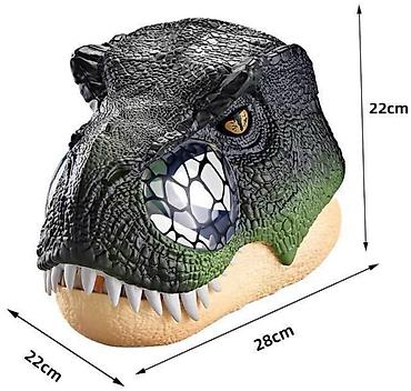 маска раптора: Маска динозавра T‑Rex для костюмов и ролевых игр батарейку нужно — 1