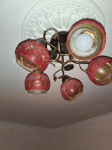 вазы для цветов чехия богемия: Çılçıraq, 5 lampa, Metal