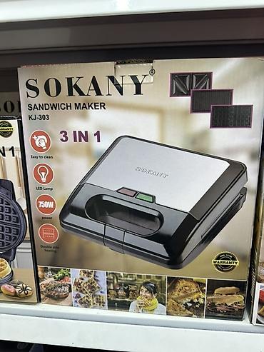 вафельница 7 в 1: Мультигриль/сэндвич-мейкер SOKANY – наборы 3 в 1 и 7 в 1 Основные — 3