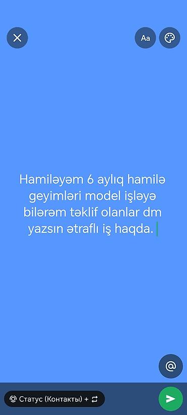 2000 manatliq is elanlari: Model, Qadın, 23 yaş, 3-5 illik təcrübə — 1