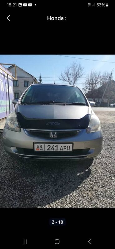 машина хонда: Honda Fit: 2003 г., 1.3 л, Вариатор, Бензин