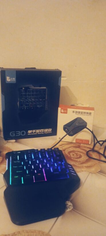 Mobil telefonlar üçün digər aksesuarlar: Satılır!!Gamer klaviatura və telefona mouse klaviatura qoşmaq üçün