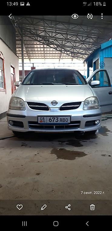 ио пинин: Nissan Almera Tino: 2003 г., 1.8 л, Механика — 2