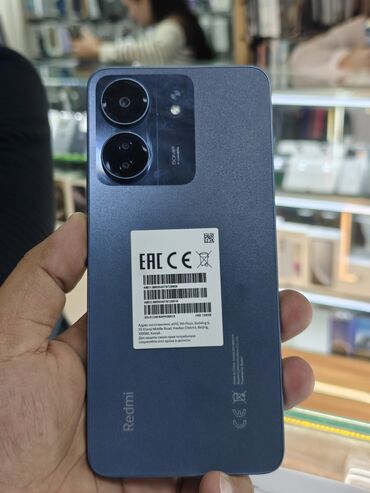 корманный вайфай: Redmi, Redmi 13C, Б/у, 128 ГБ, цвет - Синий, 2 SIM