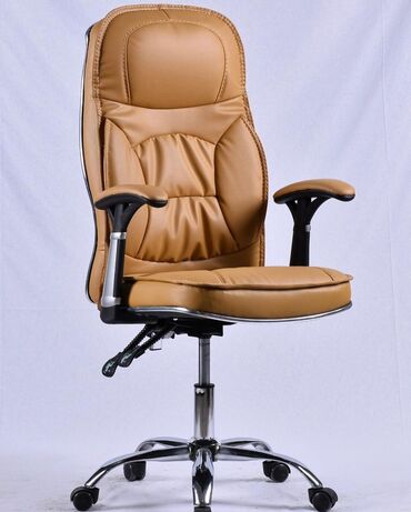 Ofis və oyun kresloları: Yeni, Təkərli, Qolları tənzimlənmir, Dəri — 3