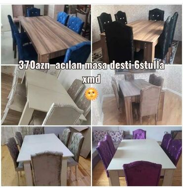 Комплекты столов и стульев: Masa stol stul oturacaq