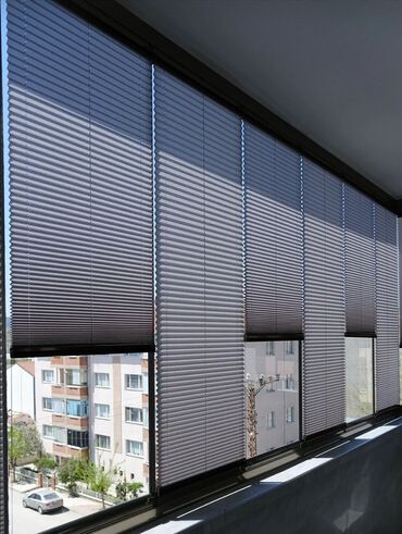 Jalüzlər: Plisse jalüz pərdələr - Hüceyrəli (honeycomb) struktur: İkiqat qatlı — 6