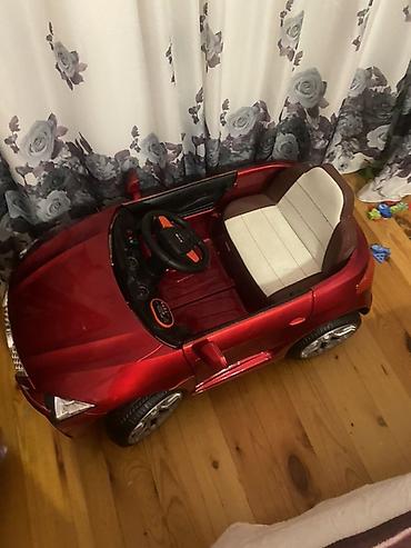 kabriolet: Uşaq üçün elektrikli miniatür maşın – qırmızı rəngdə, kabriolet — 3