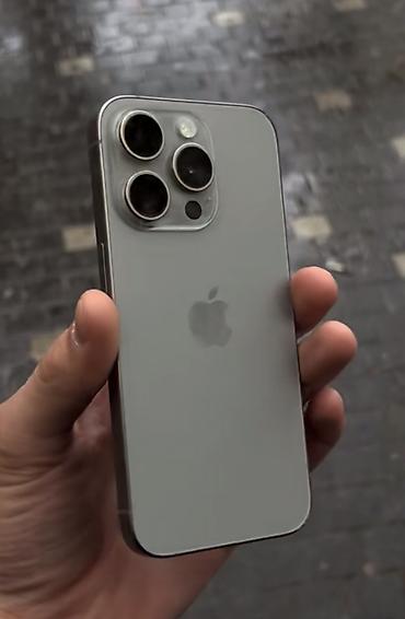 6 iphone: IPhone 15 Pro, 128 GB, Natural Titanium, Zəmanət, Simsiz şarj, Face ID — 2