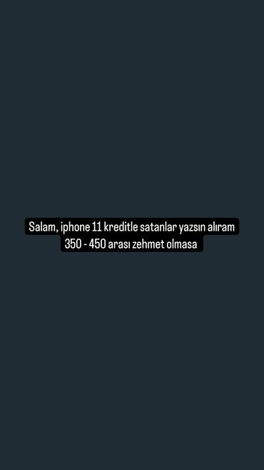 işlənmiş iphone kreditlə: IPhone 11, 64 GB, Kredit