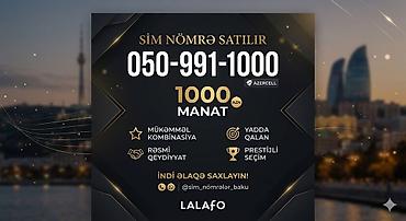 bakcell 1 manatlıq internet: SIM nömrə satılır: 050-991-1000 (Azercell) Barter de teklifinizi — 1