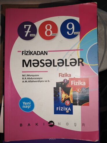 Məhsul: “Fizikadan Məsələlər” – 7, 8, 9-cu siniflər üçün Müəlliflər
