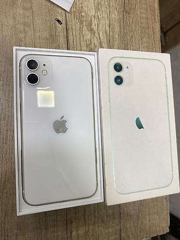 masaj sek: IPhone 11, 128 GB, Ağ, Simsiz şarj, Face ID — 1