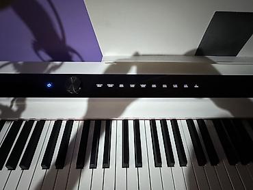 Musiqi alətləri: Greaten P-20 rəqəmsal piano – ağ korpuslu, stendlə birlikdə — 3