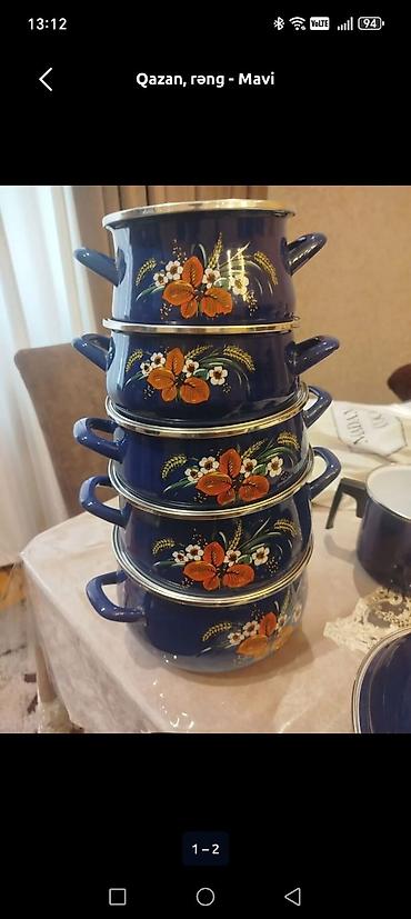 Qazan, rəng - Mavi
