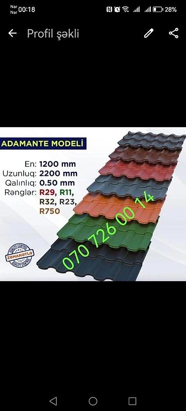 Profnastil: Dam örtyünün satişi her reg var bir başa zavod satişi aksusar var — 3