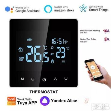 auto multimedije: WiFi termostat 16A za elektricno, podno grejanje Novo |x|x_x000D_|x|x