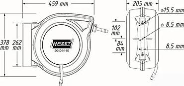boce za autogeno zavarivanje: HAZET CREVO U KOTURU ZA VAZDUH 15M - PROFI | Na prodaju HAZET Crevo — 2