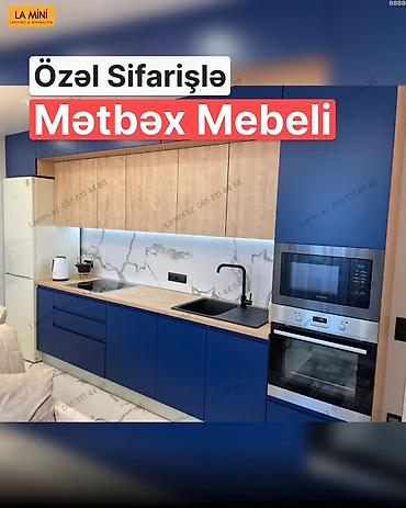 led lusteri: Özəl sifarişlə mətbəx mebeli – müasir, minimalist dizayn. - Modul — 1